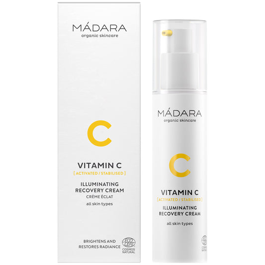 MÁDARA C-vitamin Lysnende Genoprettelsescreme 50ml med æske