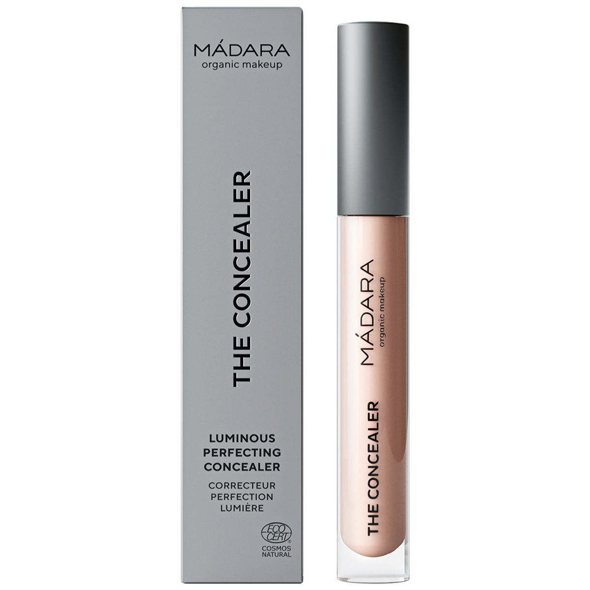 MÁDARA THE CONCEALER Latte 25 med æske – naturlig concealer 4ml