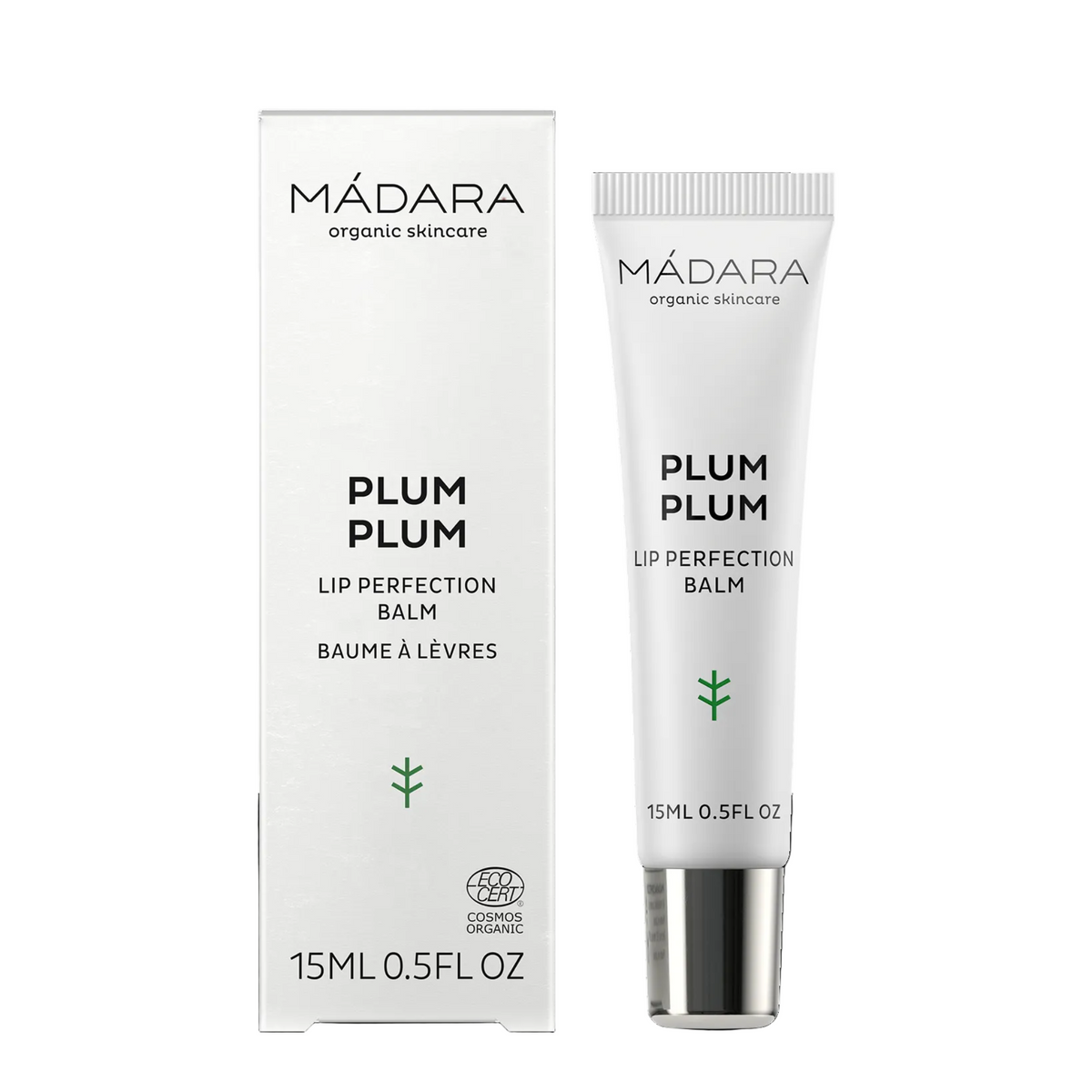 MÁDARA PLUM PLUM Læbepomade 15ml med æske – naturlig antiage læbepleje