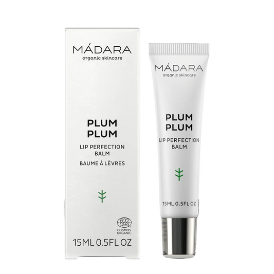 MÁDARA PLUM PLUM Læbepomade 15ml med æske – naturlig antiage læbepleje