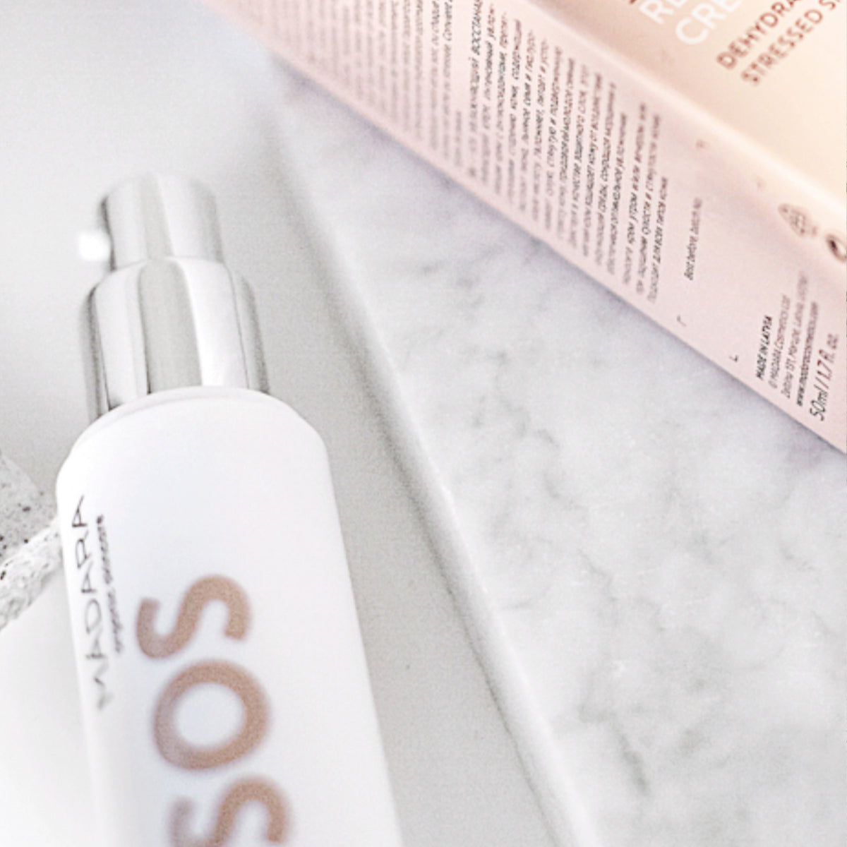 MÁDARA SOS Hydra Recharge Creme med æske – naturlig hudpleje – Nordisk Balance